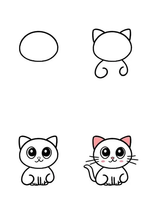 画小猫的简笔画画法_1