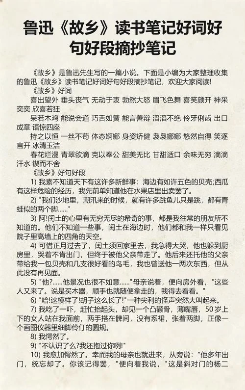 读书笔记好词好句好段及感悟_1