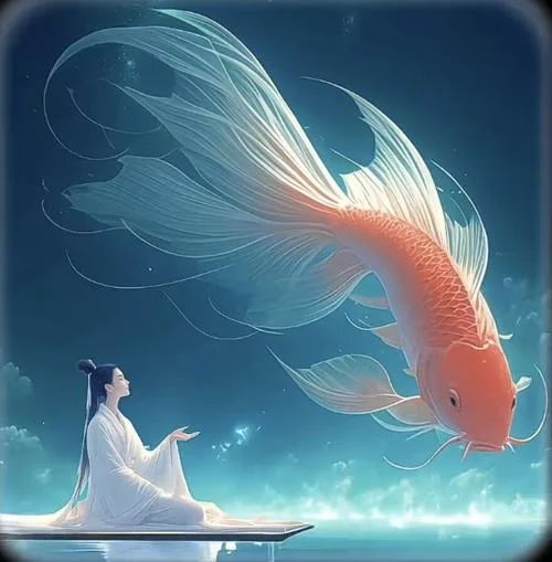 孕妇梦见鱼在天上飞_2