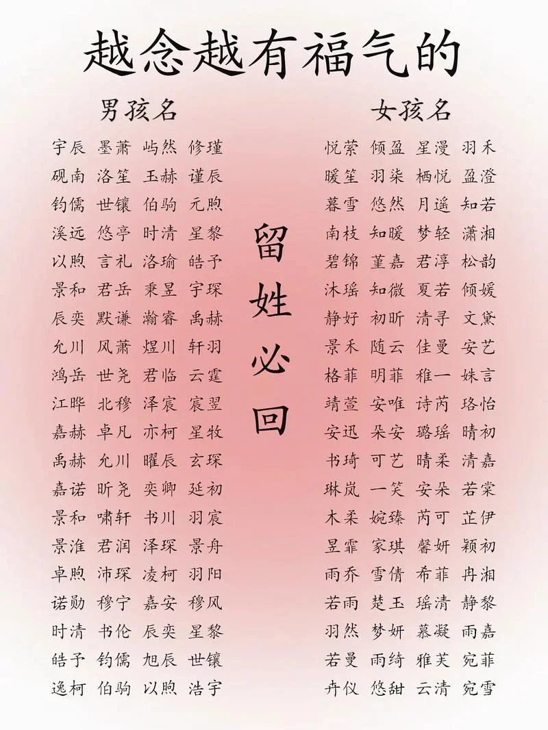 元字辈起名字_1