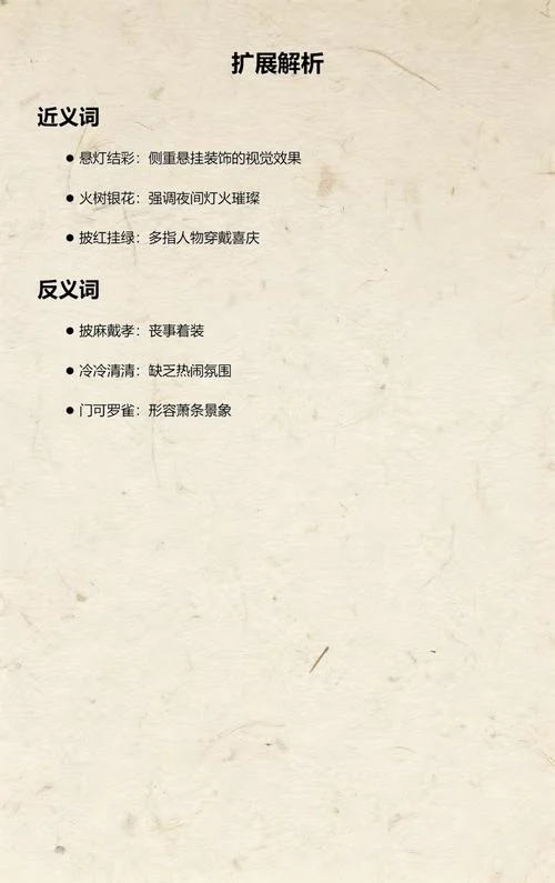张灯结彩的意思和出处_1