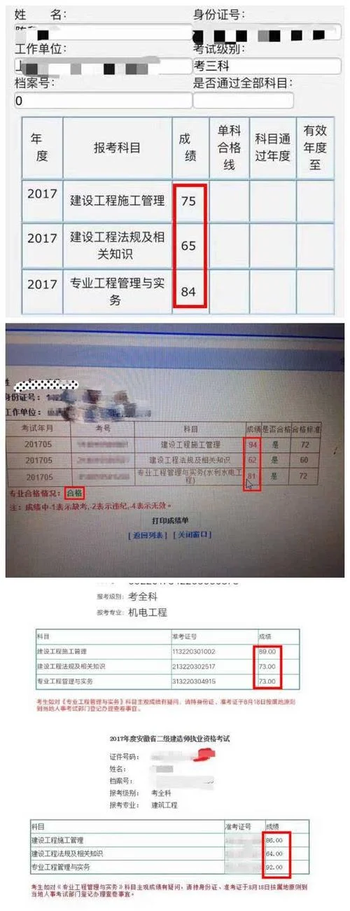 二建考试的合格成绩是多少_2