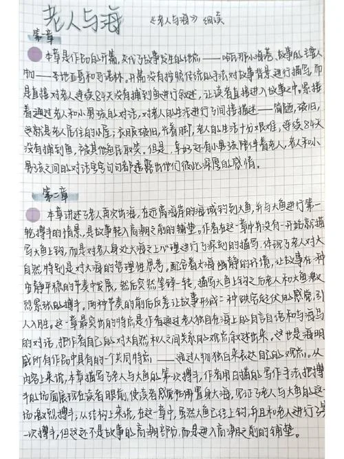 老人与海读书笔记摘抄及感悟赏析_1
