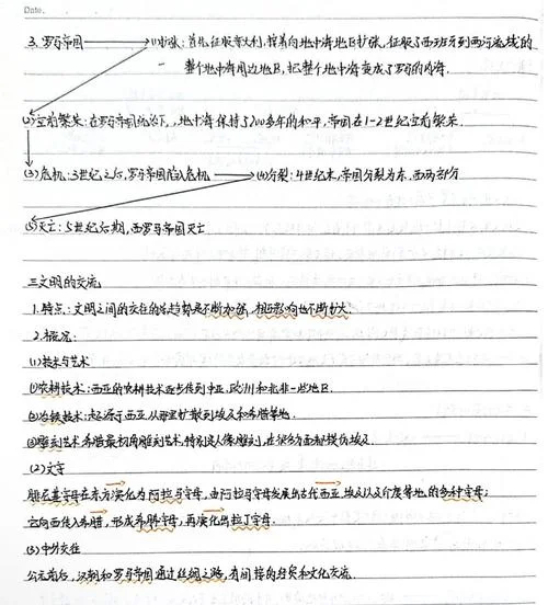 高中历史笔记学霸-高中历史学霸笔记