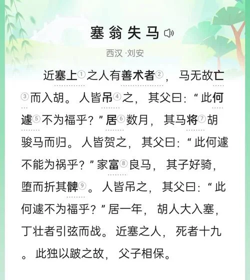 塞翁失马出自_2