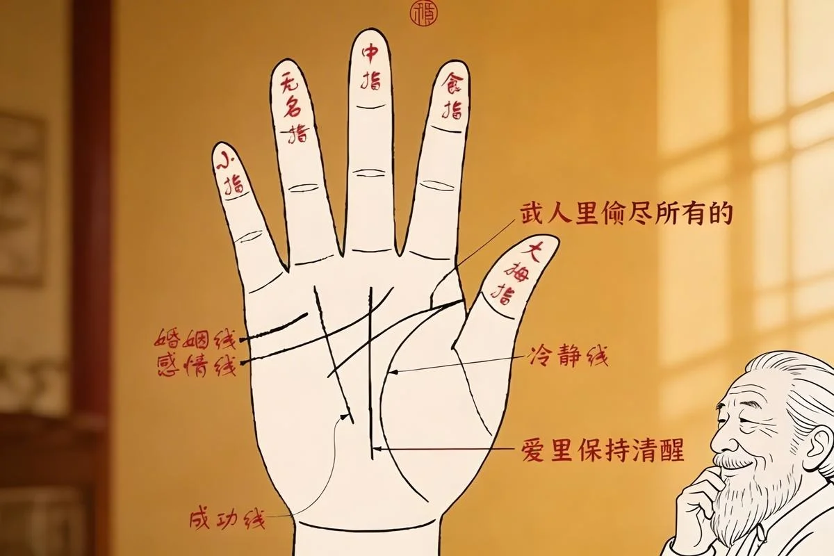 手相婚姻线只有一条-单婚姻线婚姻相