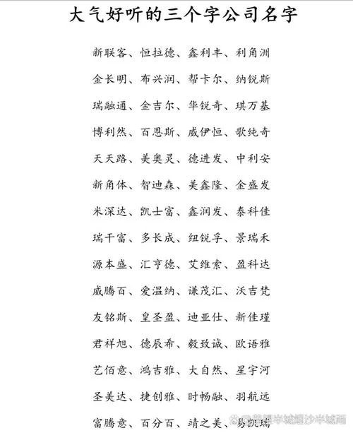 公司起名大全三字免费_1