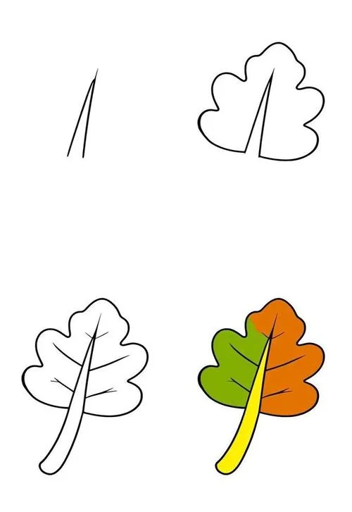 秋天的植物变化简笔画_2
