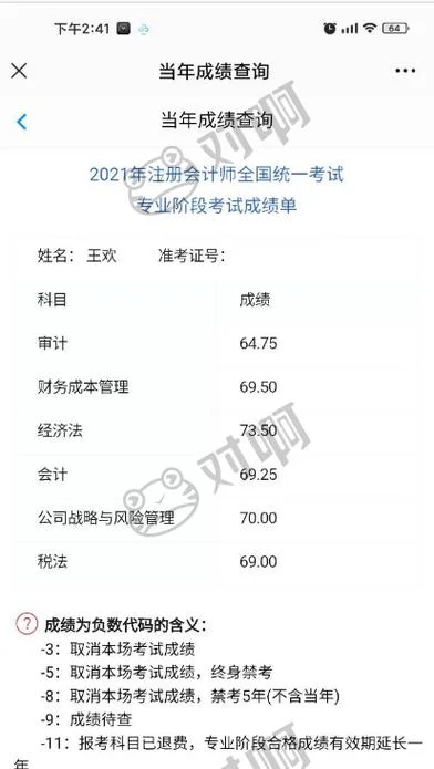 2021cpa查询成绩时间_1