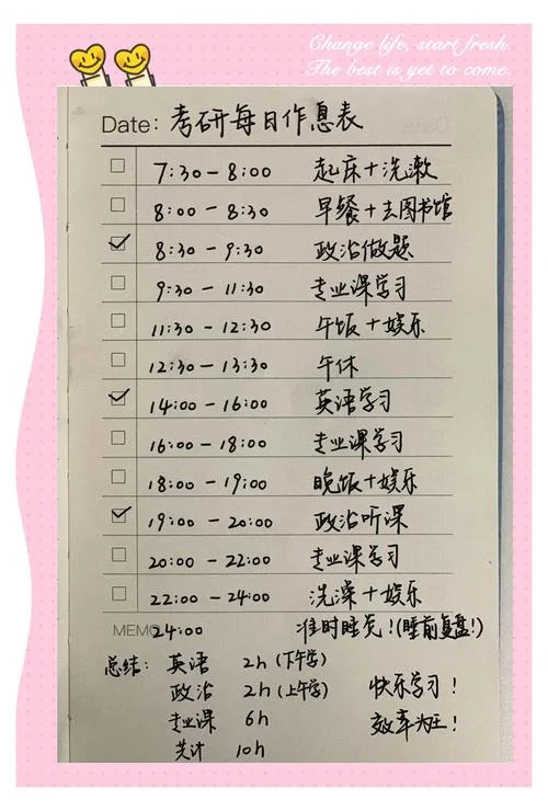 2018考研时间分配-2018 考研时间分配