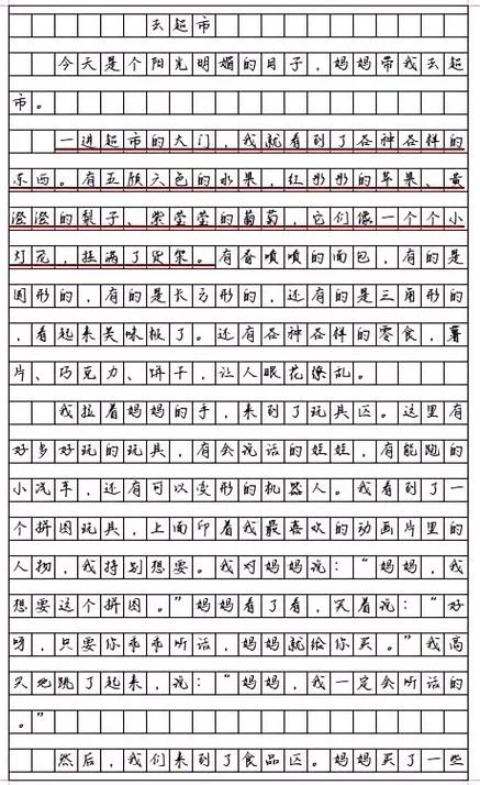 在超市买菜作文怎么写-超市买菜作文怎么写
