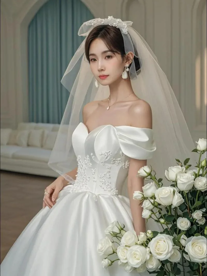 梦见自己穿白婚纱兆头_1