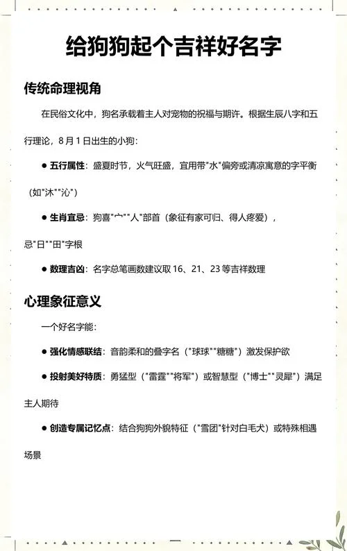 狗年生宝宝起名字_2