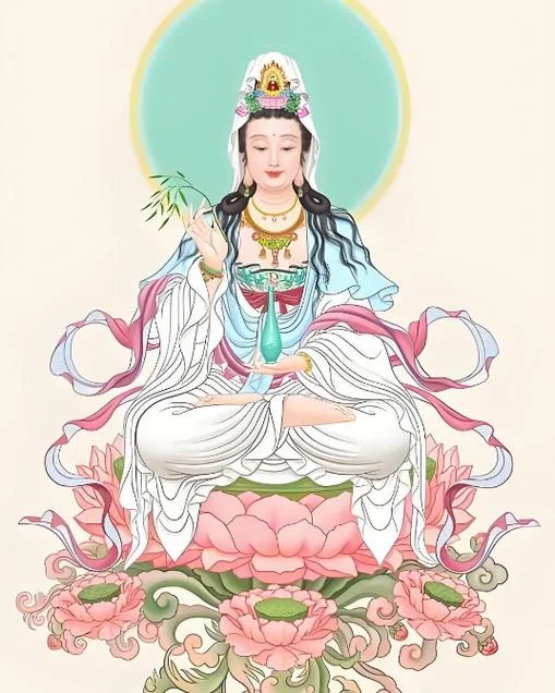 梦见观音像背对自己_2