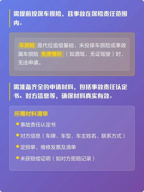 车损险代位求偿的条件_2