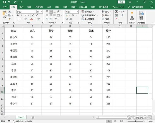 成绩管理系统excel_1