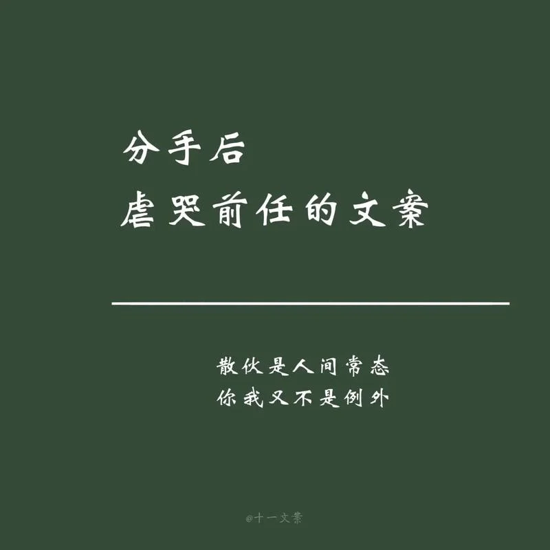 挽回前任的文案说说_1