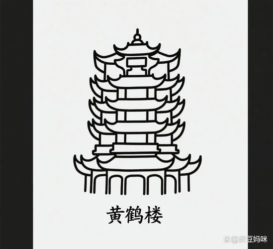 杭州旅游景点简笔画_1