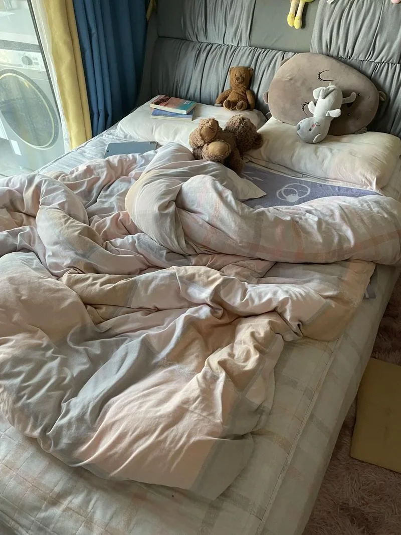 梦见床上被子很乱_2