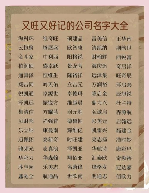 互联网公司起名大全_2
