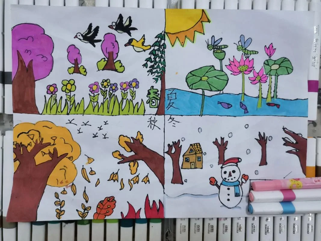 四季简笔画图片大全集_2