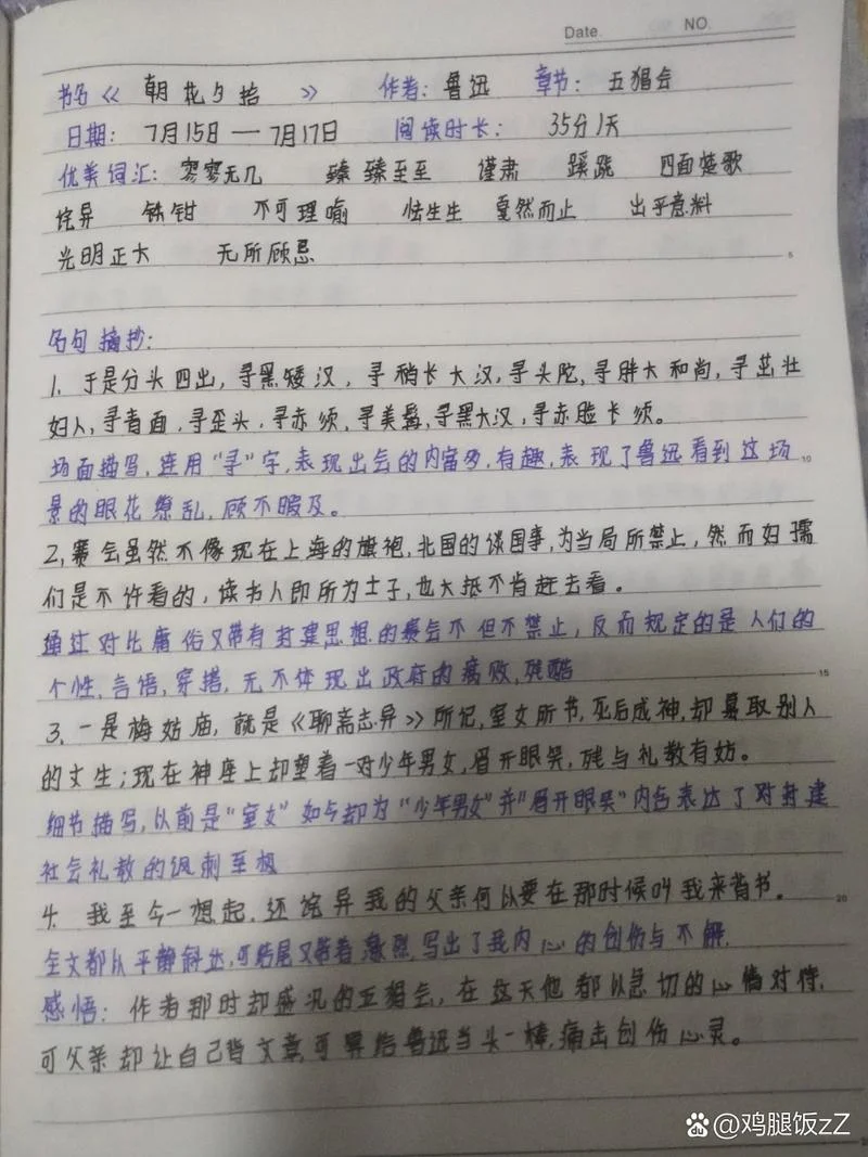 五猖会好词好句和感悟_1