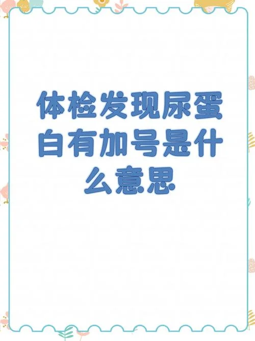 尿液尿蛋白两个加号什么意思_2