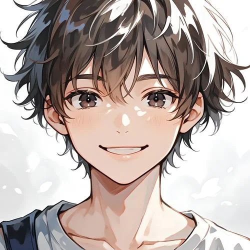 qq头像动漫男生半身_1