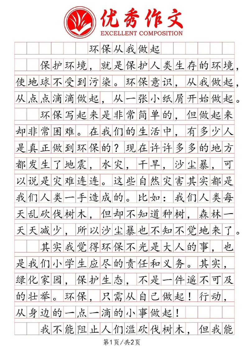 保护环境从我做起感悟_2