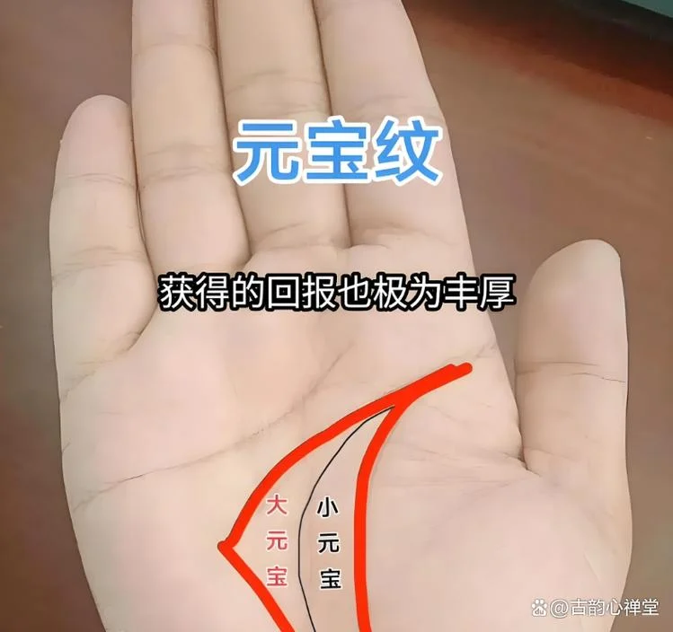 什么样的手相是元宝纹-什么样的手相是元宝纹