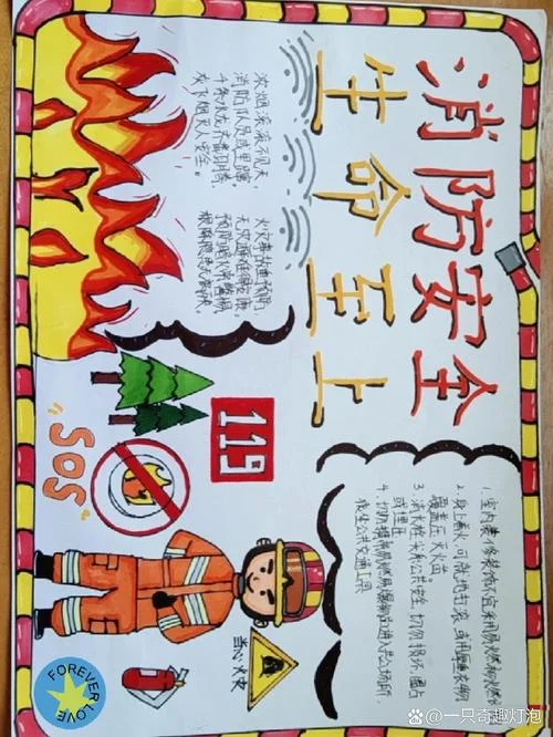 初一消防安全手抄报_2