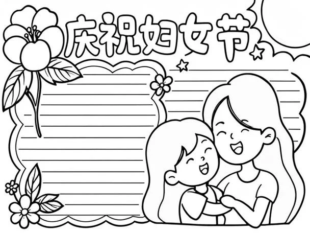 三八妇女节手抄报装饰_2