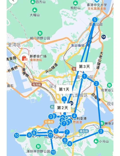 香港旅游景点地图全图_1