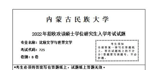 内蒙古大学2021考研大纲_1