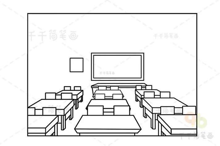 画一下教室内的简笔画_2