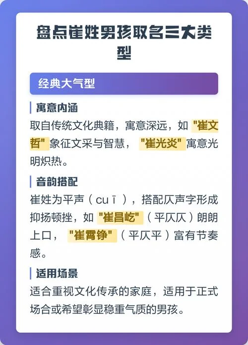 崔姓男孩起名100分以上_2