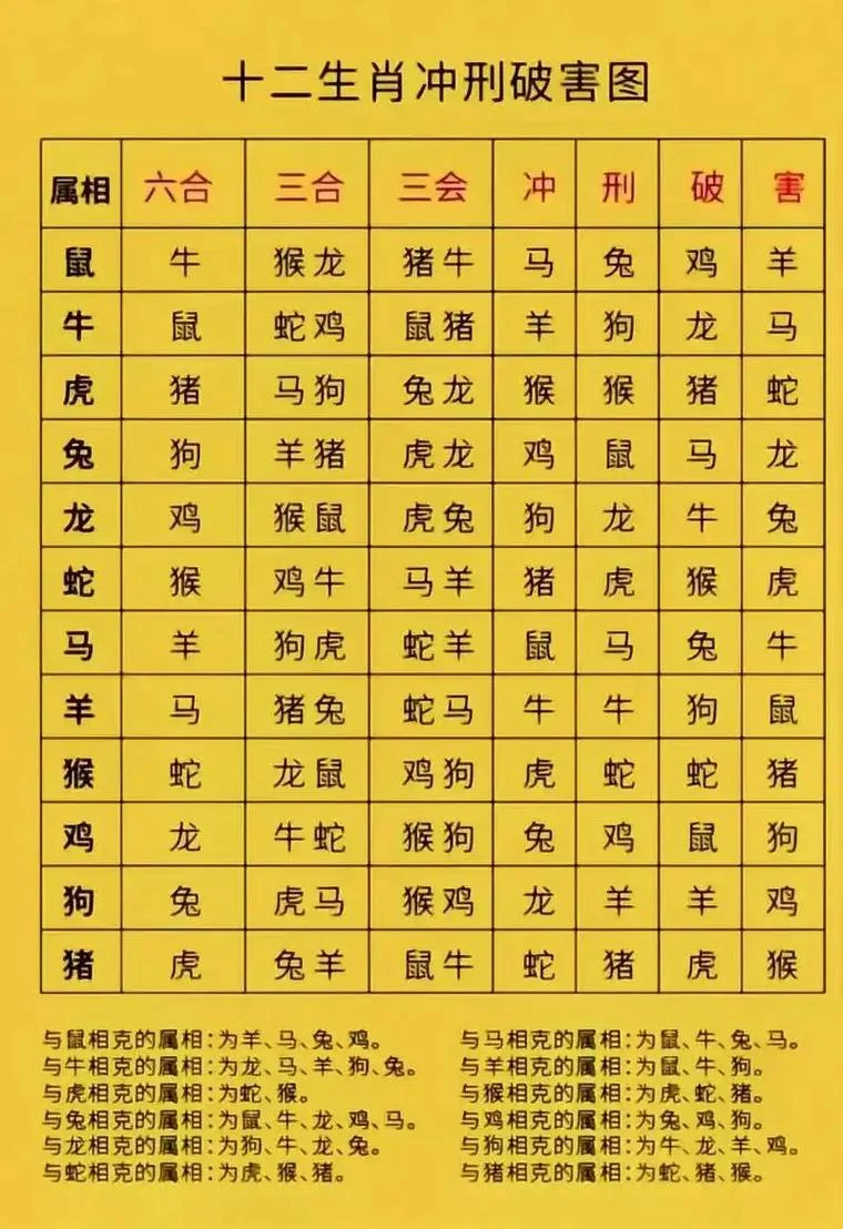 猪与哪个属相相冲_2