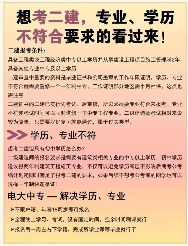 考二建学历不够怎么办_1