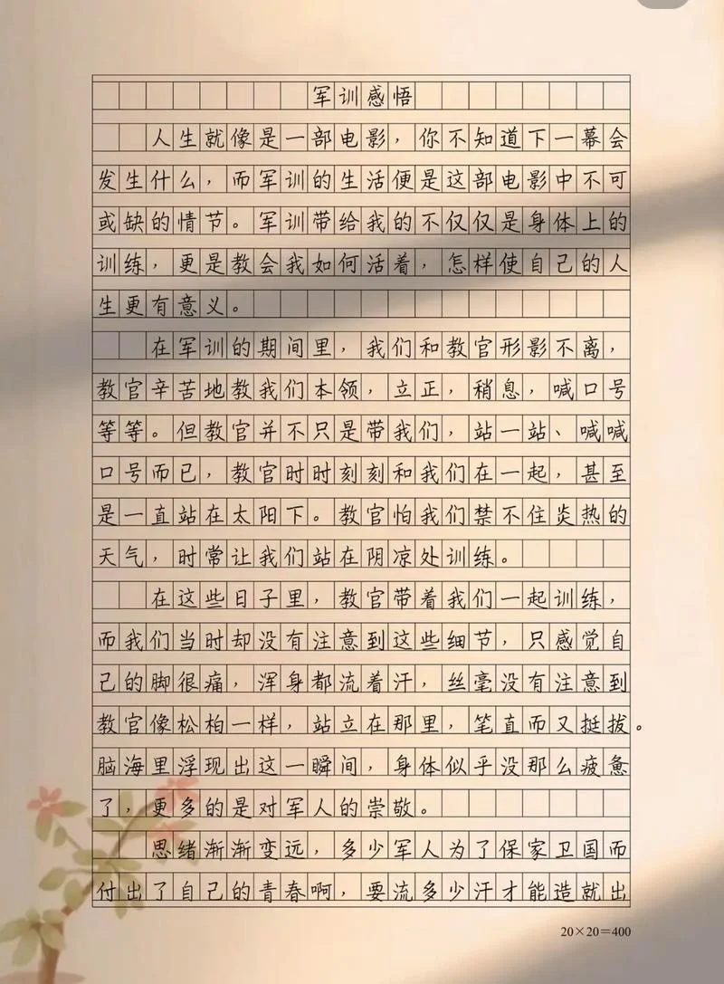 军训感悟800字大学_1