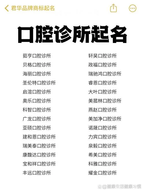 医疗类起名字_2