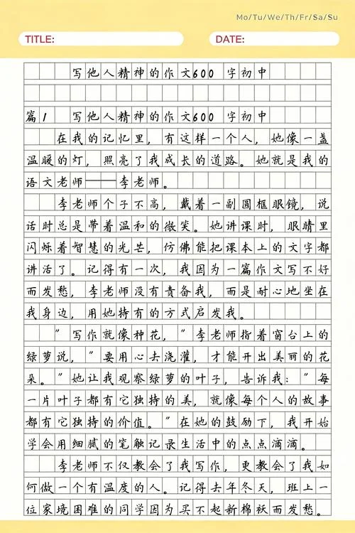 写作文600字-写作文 600 字