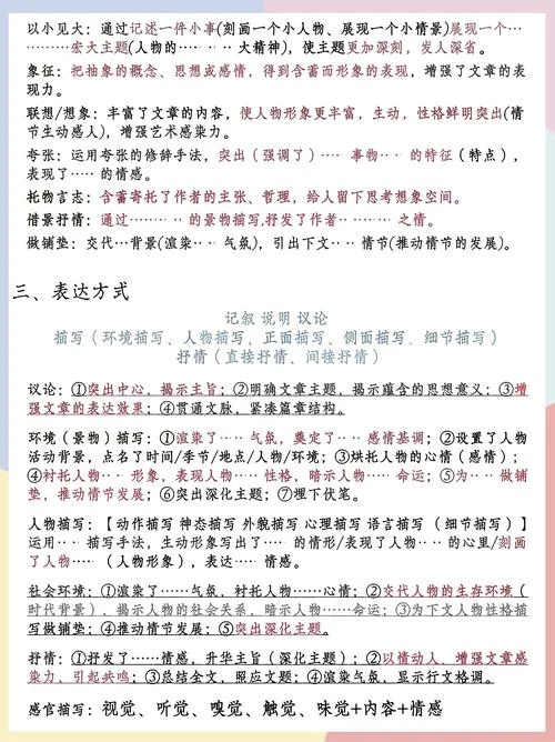 记叙文答题技巧整理-记叙文答题技巧