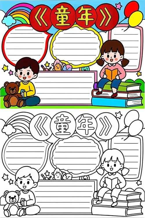 童年的手抄报三年级_1
