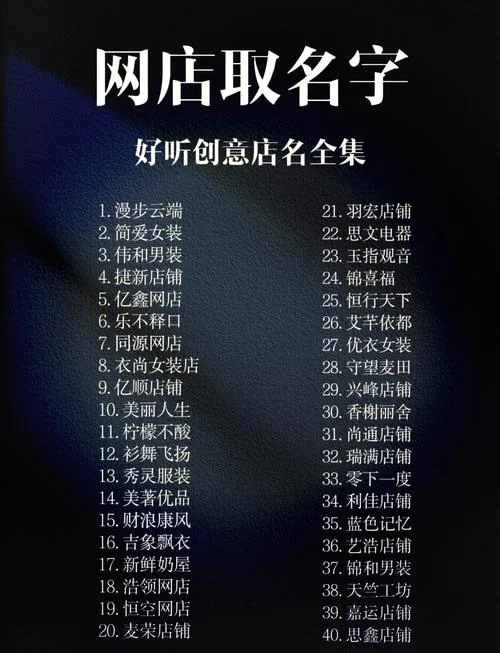 淘宝女装店铺起名字_1