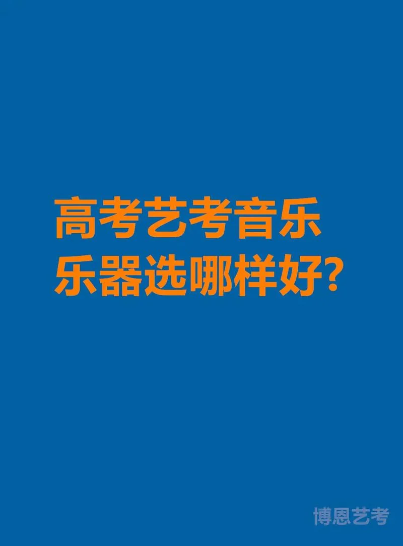 音乐艺考哪个乐器最好_1