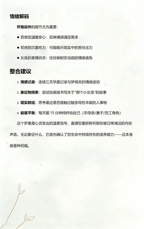 孕妇梦见自己抱着一个小女孩_1