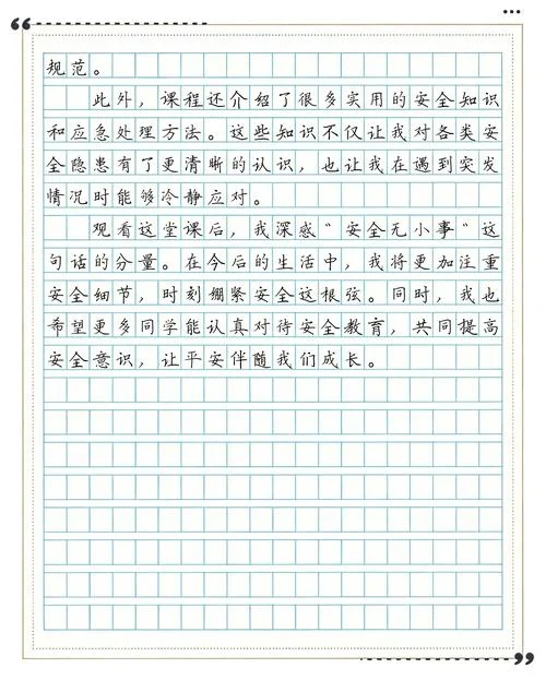 安全感悟300字_2