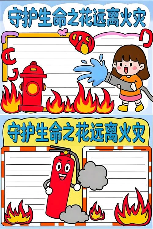 防治火灾手抄报_1