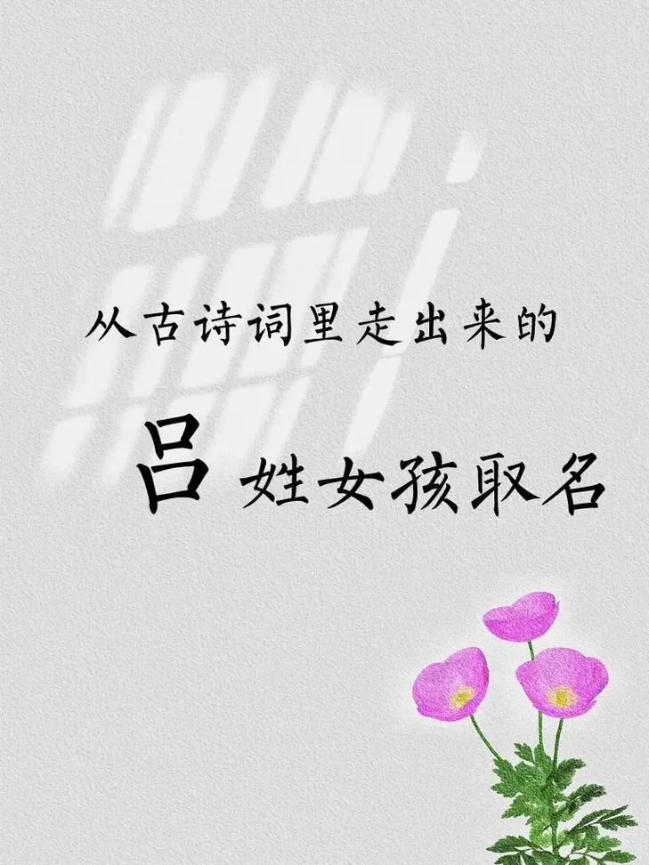 吕姓女孩起名高端霸气-吕姓女宝霸气名