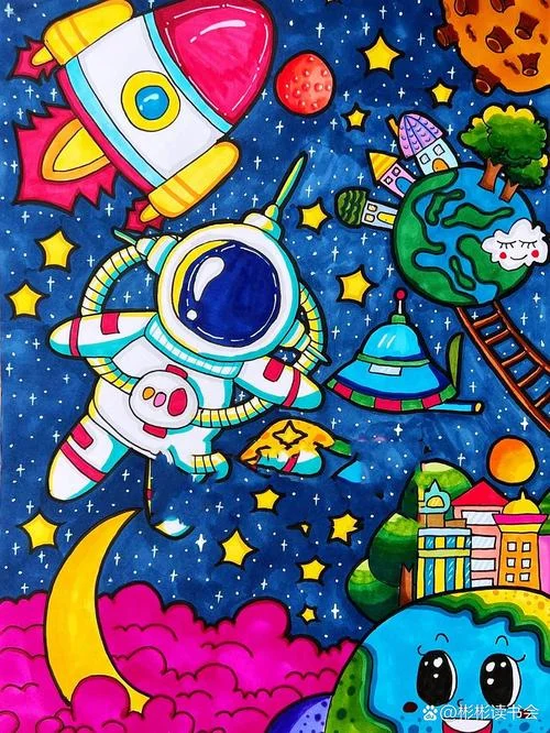 科幻画作品大全简笔画_1
